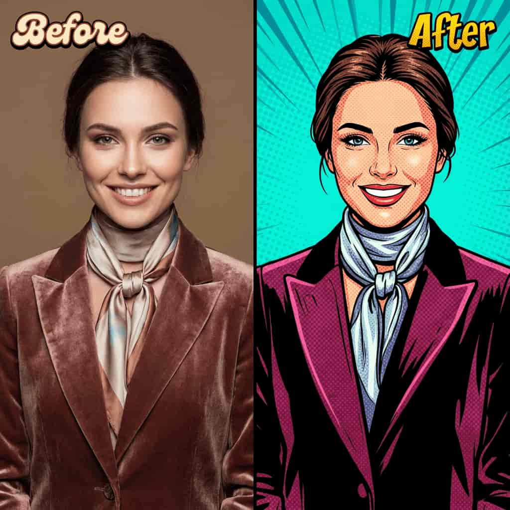 Transform real photos into anime style with Ketchup AI AI image to image